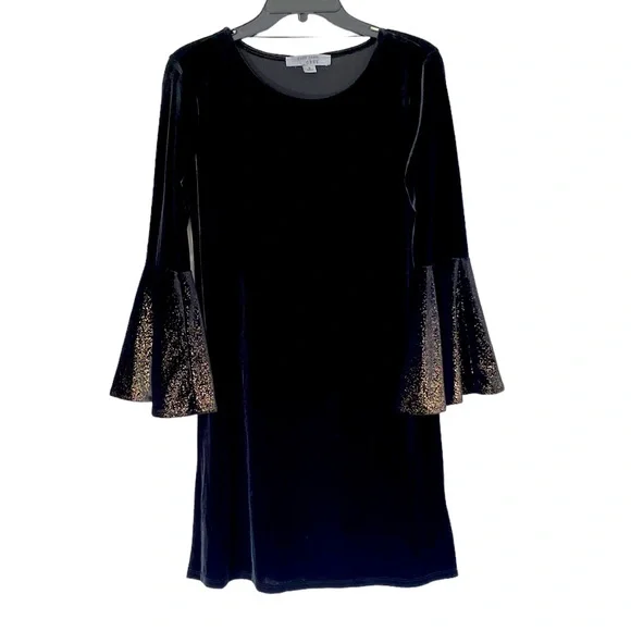 Ruff Hewn | Dresses | Ruff Hewn Black Velvet Dress With Gold Bell Sleeves | Poshmark Ruff Hewn | Dresses | Ruff Hewn Black Velvet Dress With Gold Bell Sleeves | Poshmark